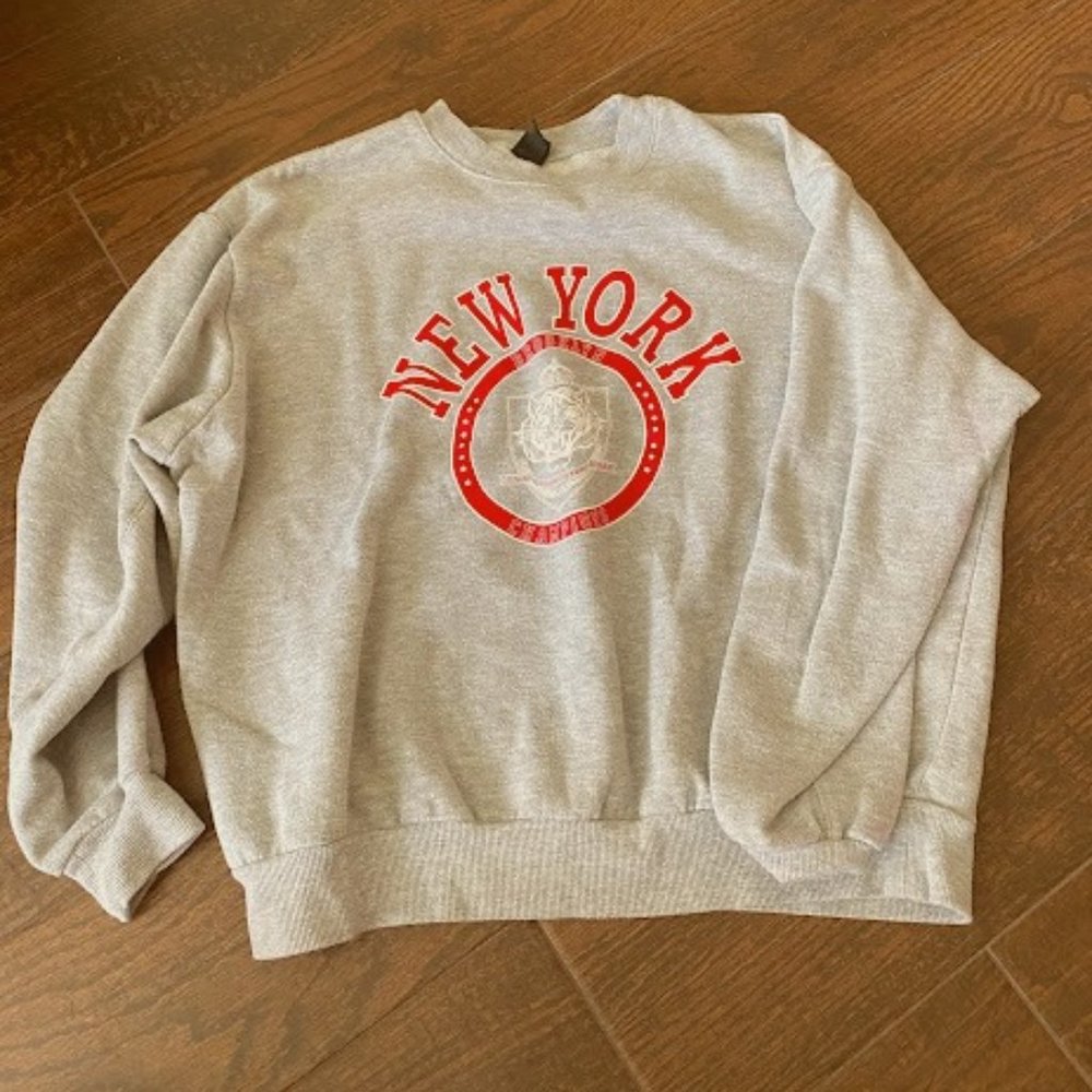 Wild Fable NY Gray Logo Crewneck